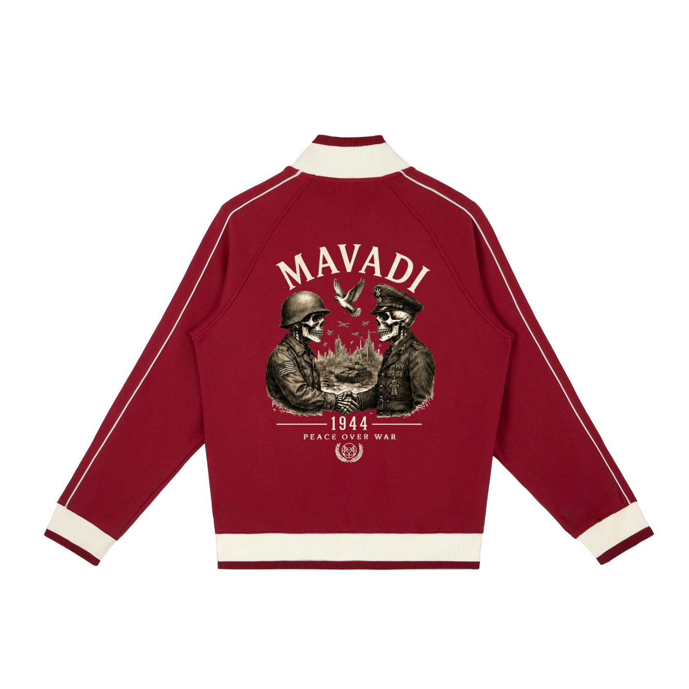 MAVADI 1944 Collection Peace Over War Heritage Zip Track Jacket