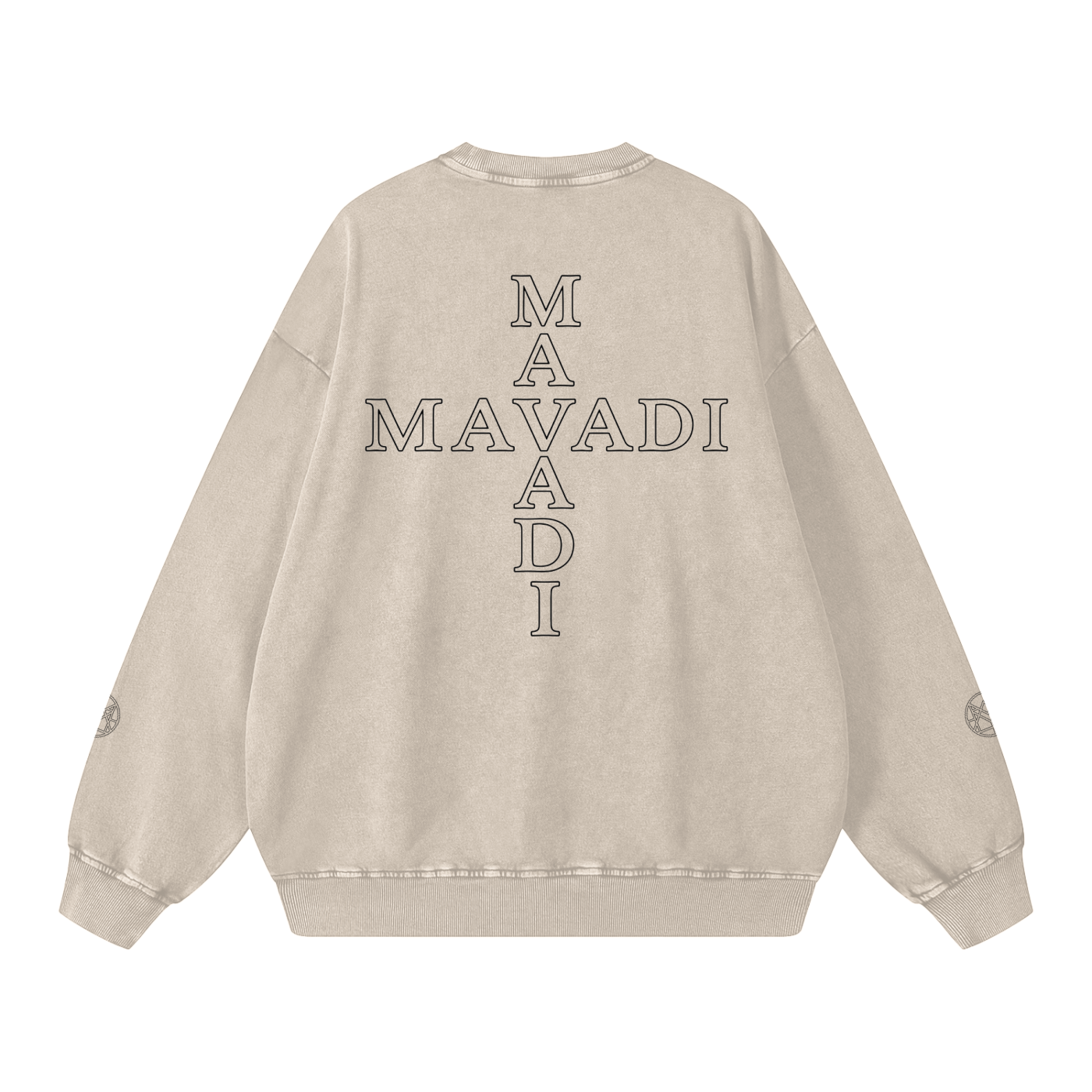 MAVADI Essentials Echo Stack Snow Wash Sweatshirt