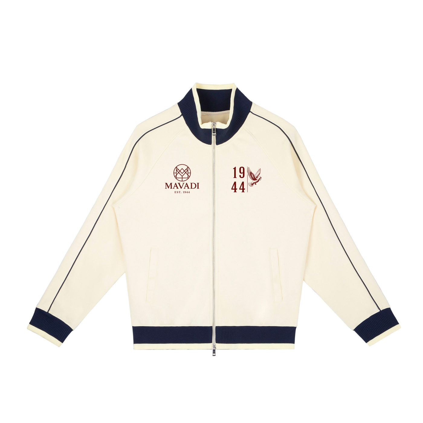 MAVADI 1944 Collection Peace Over War Light Zip Track Jacket